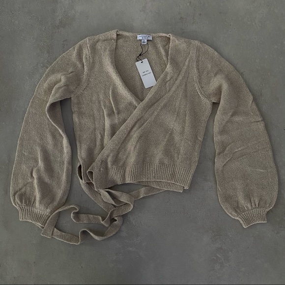 CURRENT AIR WRAP SWEATER TOP - Picture 2 of 8